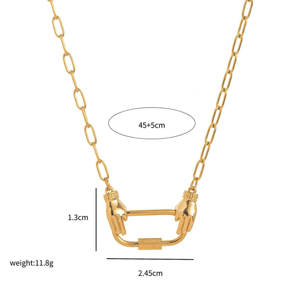 Fashion Pendant Stainless Steel Shaped Diamond Vacuum Plated