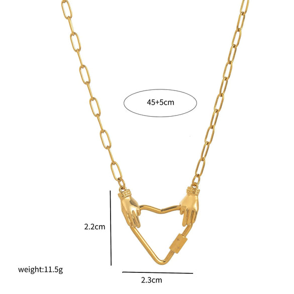 Fashion Pendant Stainless Steel Shaped Diamond Vacuum Plated