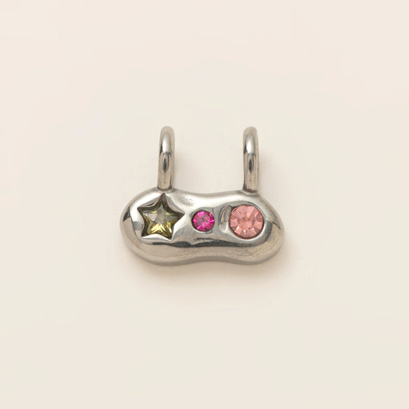 Fashion Pendant Stainless Steel Shaped Diamond Vacuum Plated