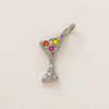 Fashion Pendant Stainless Steel Shaped Diamond Vacuum Plated