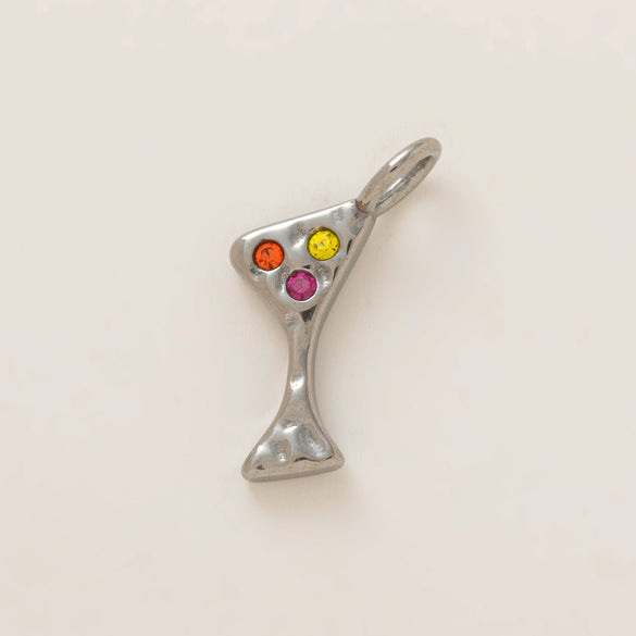 Fashion Pendant Stainless Steel Shaped Diamond Vacuum Plated