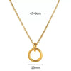 Fashion Pendant Stainless Steel Shaped Diamond Vacuum Plated