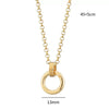 Fashion Pendant Stainless Steel Shaped Diamond Vacuum Plated