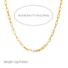 Fashion Personality Cross Chain Pearl Jewelry Necklace Stainless Steel Goldplated
