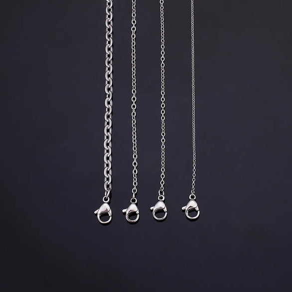 Foreign Trade E-commerce Supply Fashion Personalized Stainless Steel Ornament More Than Men's And Women's Necklaces Specifications Optional One-piece Delivery