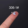 Fashion Piercing Jewelry Heart Moonstone Metal Ear Nail With Geometric Design And Electroplating