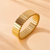 Fashion Punk Metal Retro Geometric Stainless Steel Gold Plated Bracelet