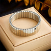 Fashion Punk Metal Retro Geometric Stainless Steel Gold Plated Bracelet