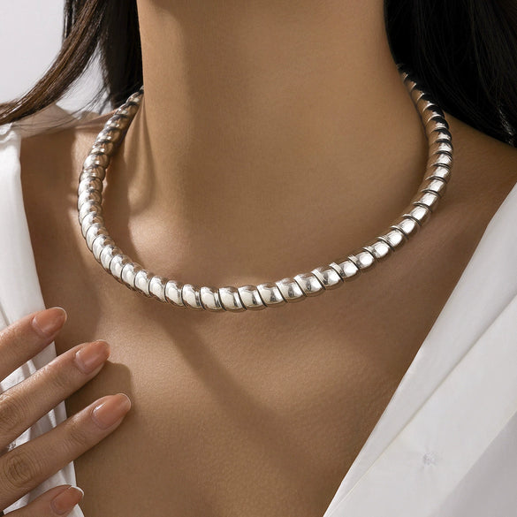 Fashion Punk Style Metal Asymmetrical Geometric Open Bracelet For Women