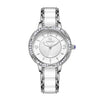 Fashion Quartz Watch For Ladies With Ceramic Watchband Butterfly Buckle Waterproof Mineral Strengthened Glass Mirror Alloy Case Stainless Steel Clasp Round Dial