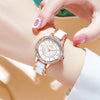 Fashion Quartz Watch For Ladies With Ceramic Watchband Butterfly Buckle Waterproof Mineral Strengthened Glass Mirror Alloy Case Stainless Steel Clasp Round Dial