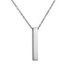 Fashion Rectangle Stainless Steel Plating Pendant Necklace 1 Piece