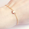 Fashion Retro Allmatch Alloy Fivepointed Star Chain Bracelet For Women With Electroplating Design