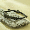Fashion Retro Allmatch Oil Wax Braided Rope Titanium Steel Stainless Steel 18K Electroplated Women's Bracelet