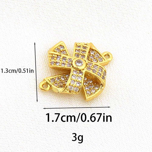 Fashion Retro Copper Plated 18K Gold Fivepointed Star Pineapple Pendant Diy Jewelry Accessories For Bracelet Necklace Earrings Keychain With Electroplating Process