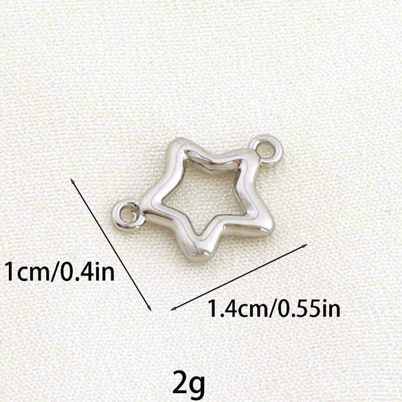 Fashion Retro Copper Plated 18K Gold Fivepointed Star Pineapple Pendant Diy Jewelry Accessories For Bracelet Necklace Earrings Keychain With Electroplating Process