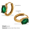 Fashion Retro Geometric Shape 316L Stainless Steel Goldplated Earrings For Women
