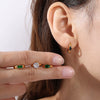 Fashion Retro Geometric Shape 316L Stainless Steel Goldplated Earrings For Women