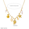 Fashion Retro Highend Stainless Steel Goldplated Animal Zodiac Pendant Necklace