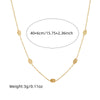 Fashion Retro Hollow Palm Stainless Steel Chain Earrings Necklace Twopiece Set With Electroplating