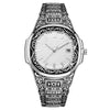 Fashion Retro Men's Alloy Watch With Oval Dial