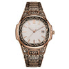 Fashion Retro Men's Alloy Watch With Oval Dial