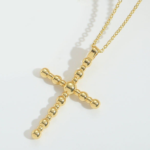 Fashion Retro Shell Pendant Necklace For Ladies Copper Material Heart Shape Electroplating Process O Word Chain