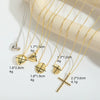 Fashion Retro Shell Pendant Necklace For Ladies Copper Material Heart Shape Electroplating Process O Word Chain