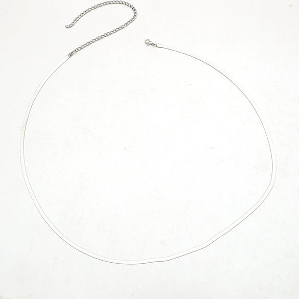 Fashion Retro Simple Metal Single Lap Waist Chain All Match Street Style Beach Body Chain For Women And Men