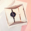 Fashion Retro Small Fresh Female Bracelet Watch Alloy Case Stainless Steel Strap Round Dial