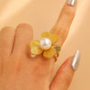 Fashion Retro Smooth Texture Ring Stainless Steel Nonfading Geometric Electroplated Unisex