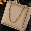 Fashion Retro Stacked Chain Stainless Steel Butterfly Moon Pearl Pendant Necklace For Women With Electroplating