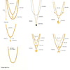 Fashion Retro Stacked Chain Stainless Steel Butterfly Moon Pearl Pendant Necklace For Women With Electroplating