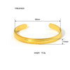 Fashion Retro Women's Open Palace Style Stainless Steel Bracelet Gold Plated With Vacuum Real Gold Electroplating In Pvd Furnace