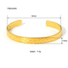 Fashion Retro Women's Open Palace Style Stainless Steel Bracelet Gold Plated With Vacuum Real Gold Electroplating In Pvd Furnace