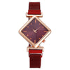 Fashion Rhombus Women's Metal Watch With Quartz Movement And Suction Iron Buckle