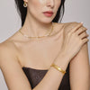 Fashion Ring Ring Suit Ball Opening Bracelet Stainless Steel Pvd Electroplated 18K Gold Jewelry For Women