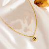 Fashion Roman Suit Titanium Steel Necklace Bracelet Ear Buckle With Love Water Drops Bell Patterns