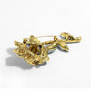 Fashion Rose Alloy Inlay Rhinestones Women'S Brooches