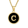 Fashion Round Stainless Steel And 316L Stainless Steel Letter Pendant Necklace For Female