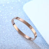 Fashion Round Stainless Steel Diamond Bangle