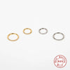 Fashion S925 Sterling Silver Piercer Micro Set Zircon Nose Ring Cartilage Earrings With Geometric Design And Inlaid Zircon Process