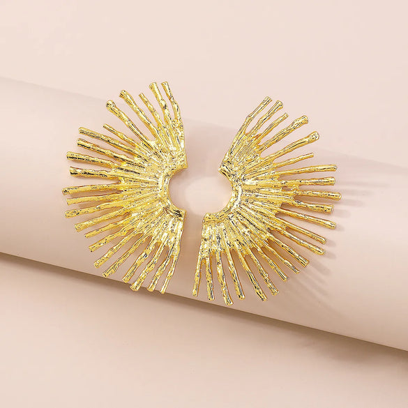 Fashion Sector Alloy Plating Women's Ear Studs 1 Pair