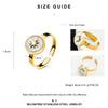 Fashion Shell Star Titanium Steel Simple Fashion Opening Ring