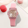 Fashion Silicone Strap Quartz Watch For Men And Women With Round Dial Metal Case Simple Luxury Style Pointer Display