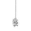 Fashion 925 Silver Geometric Moissanite Inlay Clavicle O Word Chain Necklace For Women