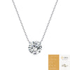 Fashion 925 Silver Geometric Moissanite Inlay Clavicle O Word Chain Necklace For Women