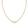 Fashion 925 Silver Stackable Clavicle Necklace With Moissanite Inlay And Geometric Pattern