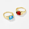 Fashion Simple All Match Light Luxury Women's Ring In Copper With Geometric Design And Electroplating Treatment