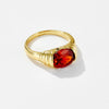 Fashion Simple All Match Light Luxury Women's Ring In Copper With Geometric Design And Electroplating Treatment